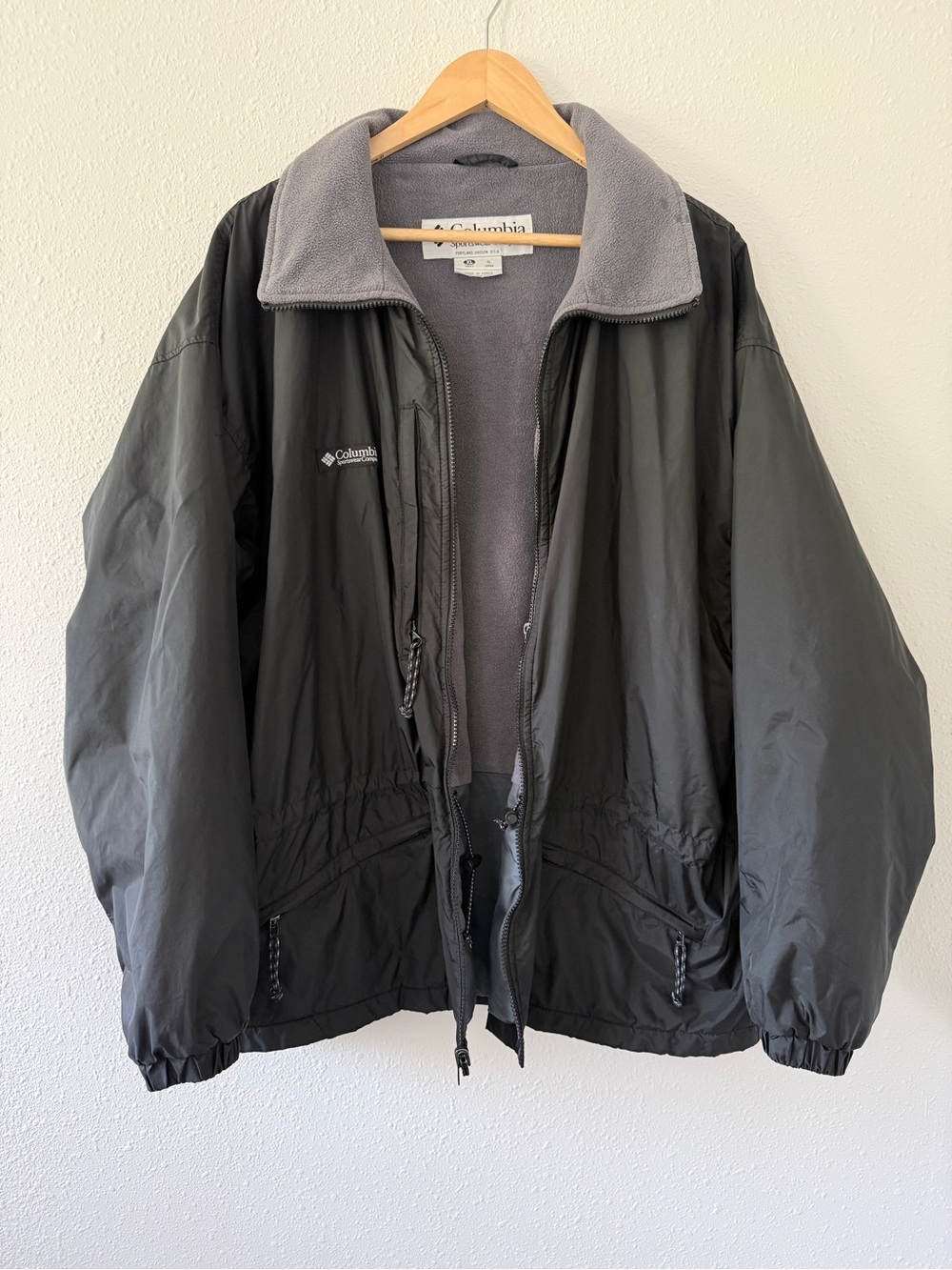 Vintage Columbia Sportswear Fleece Lined Jacket Size XL 90s Gorpcore Outdoor